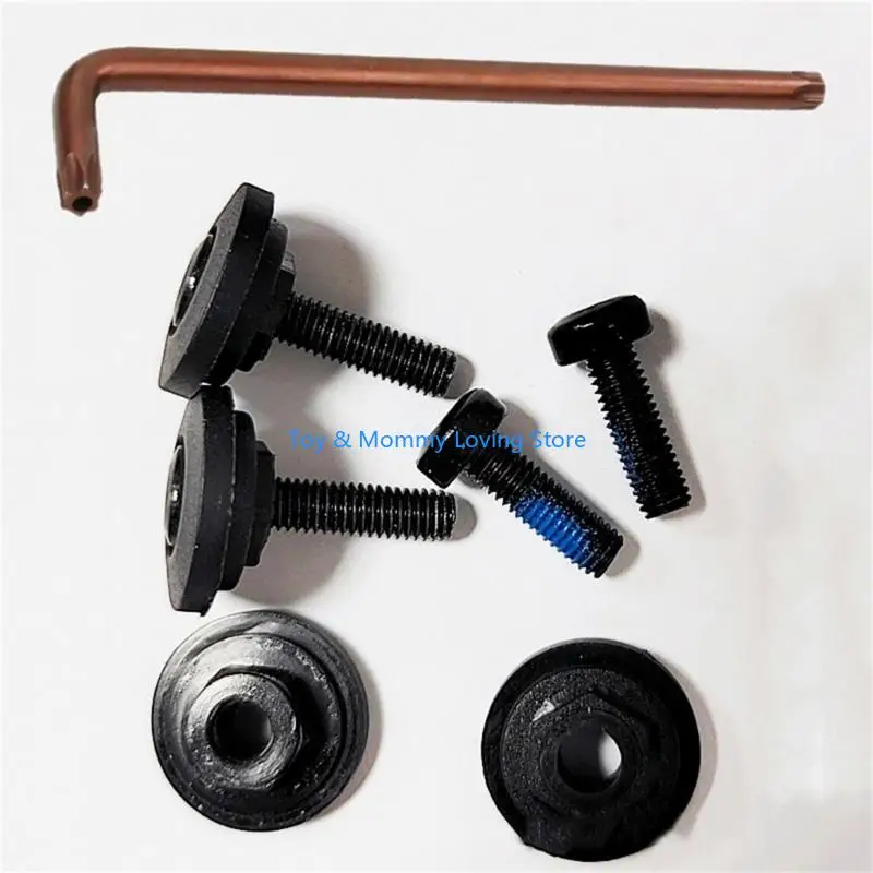 Conjunto almofadas plásticas sobressalentes para parafuso carrinho bebê, ferramenta reparo chave freio, fácil