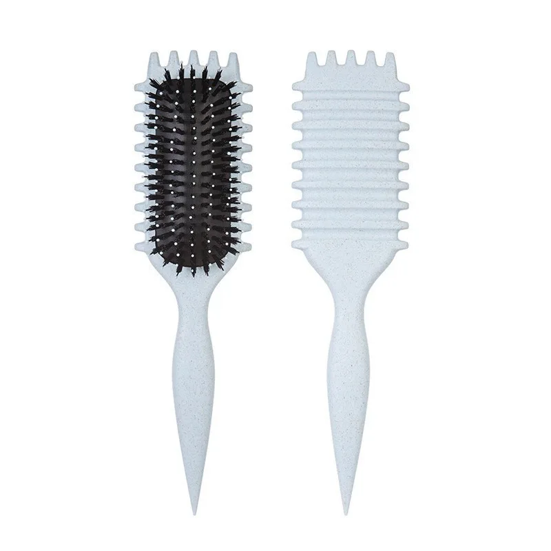 WANMEI Ontwarrende Snoepborstel Krullend Haar Hoofdhuid Massage Haarkam met Nat/Droog Haar Krullen om Trekken te verminderen Natuurlijke Styling Tool