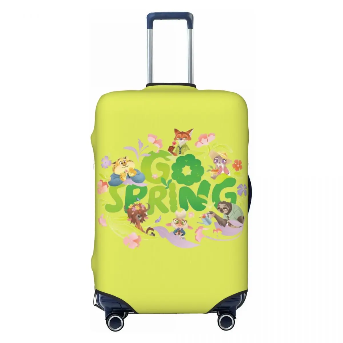 

Custom Z-Zootopia Wallpaper Luggage Cover Elastic Cute Cartoon Travel Suitcase Protective Covers Fits 18-32 Inch