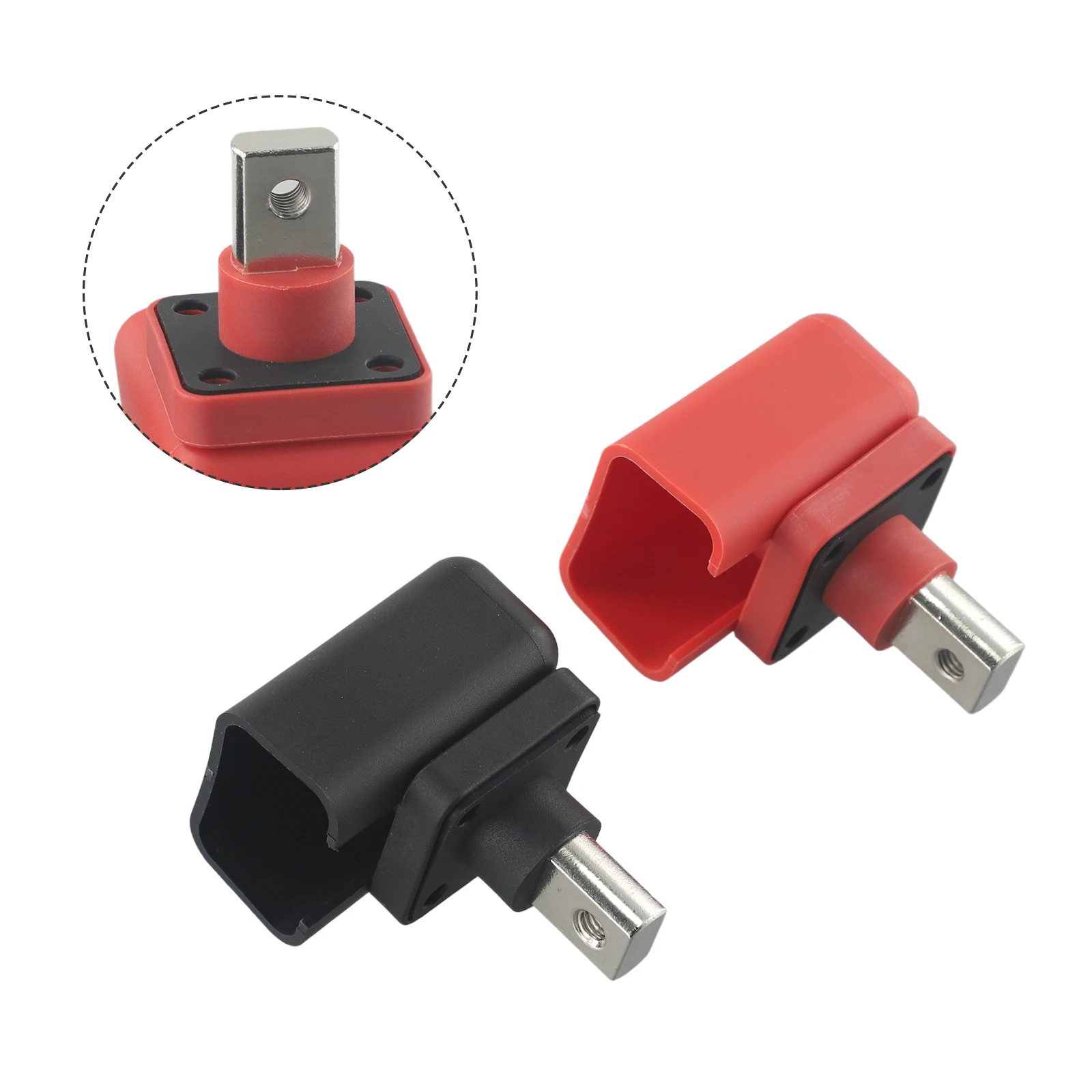 IP67 Protection Battery Terminal 250A 2Pcs All-copper Click-on Protective Cover Conductive Crimp Screws Dustproof