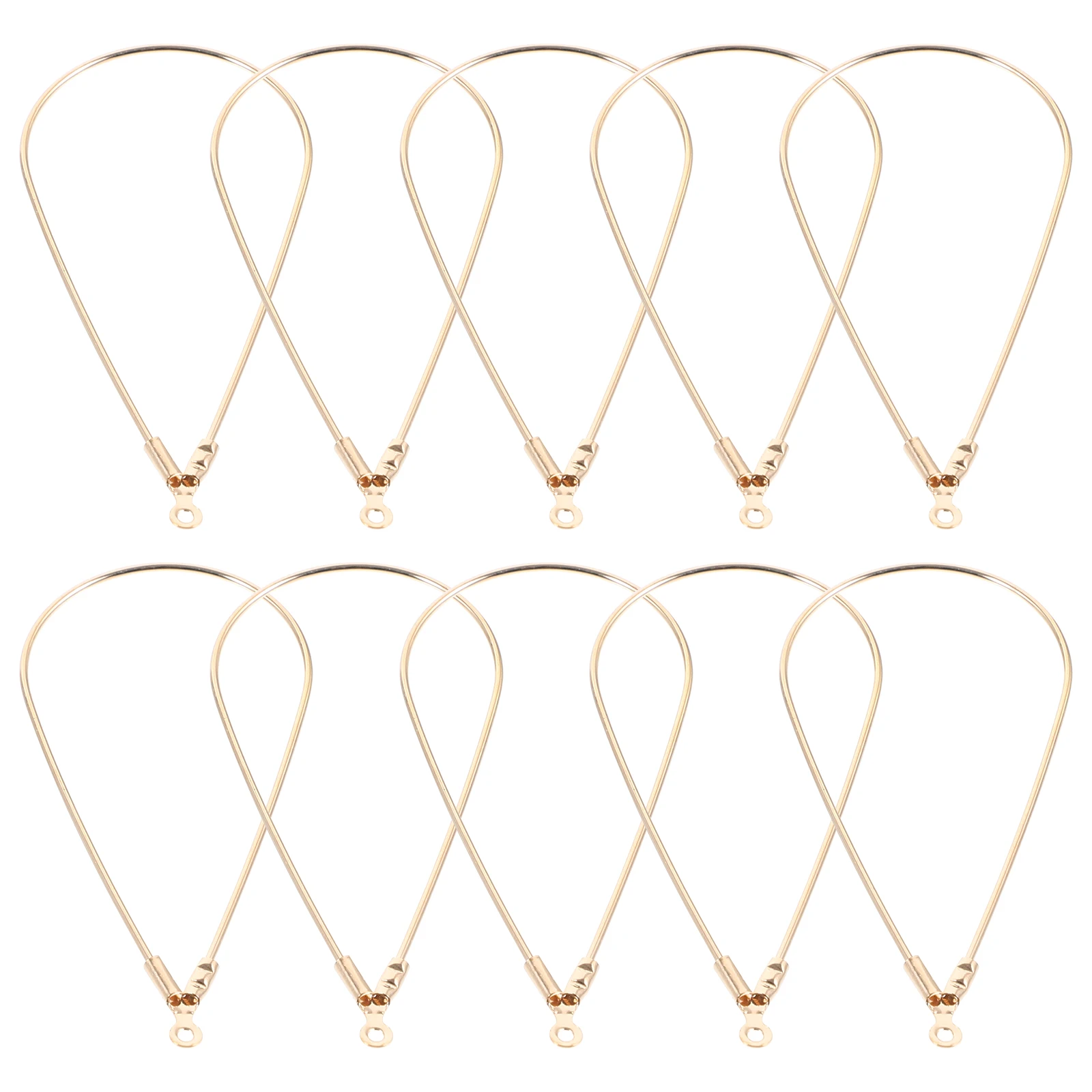 

10pcs Silver Earring Making Findings DIY Hoops Beading Circle Components Jewelry Craft Supplies Lightweight Durable Accessories