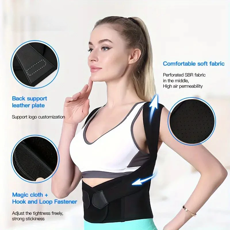 Back Brace Posture Corrector for Women and Men, Shoulder Straightener Adjustable Full Back Support Upper and Lower