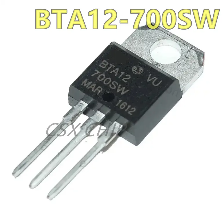 BTA12-700SW, BTA12 700SW, TO-220, novo e original, no estoque, 5 PCes pelo lote