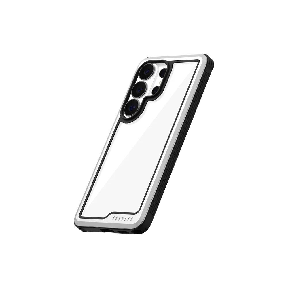 

KZDOO Ares Sport Protection Metal Frame Drop-Proof Hard PC Anti-Scratch Clear Phone Cover for Samsung S26/S26 Plus/S26 Ultra