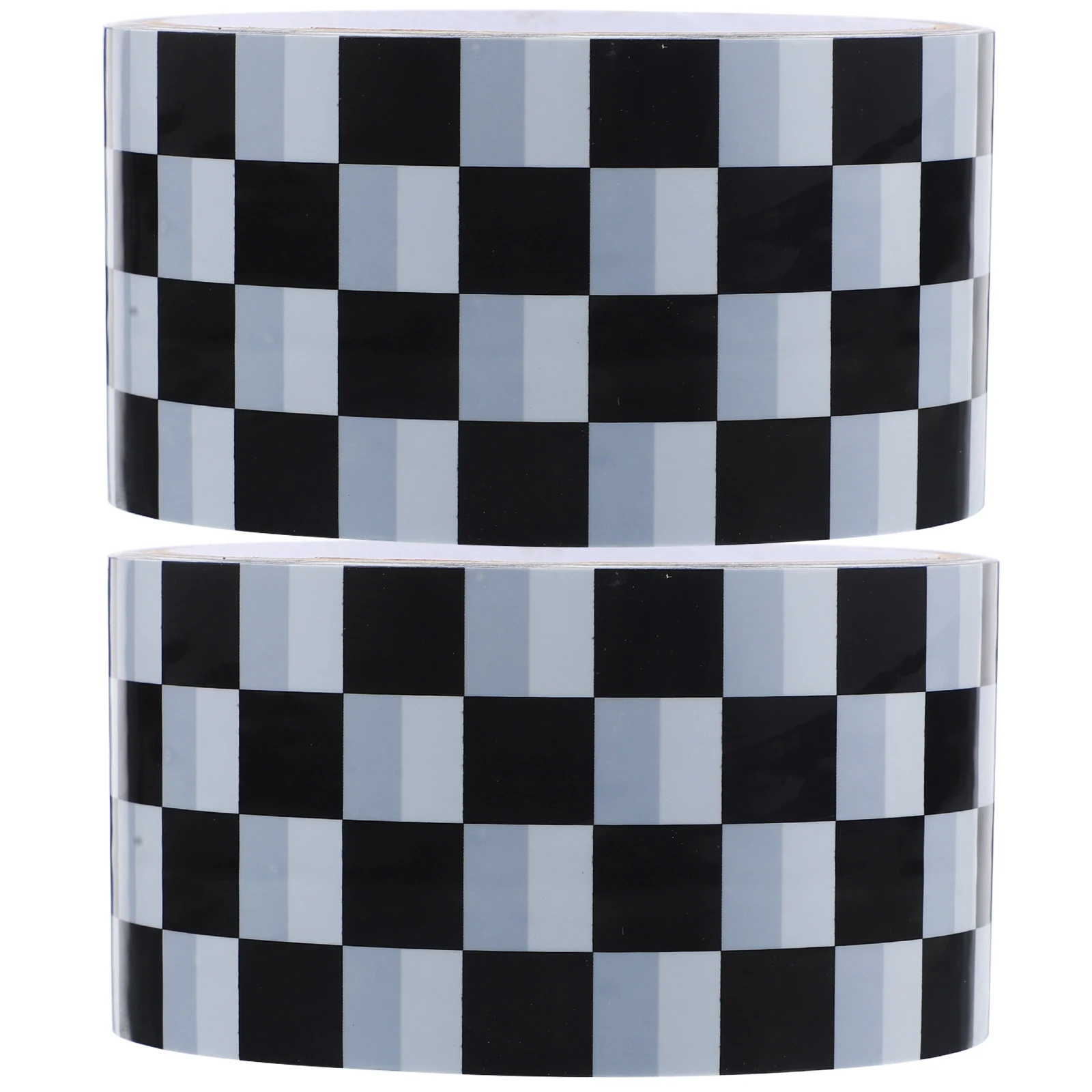 

2 Rolls Heavy Duty Tape Lattice Checker Packing Design Small Adhesive Paper Frame Sealing