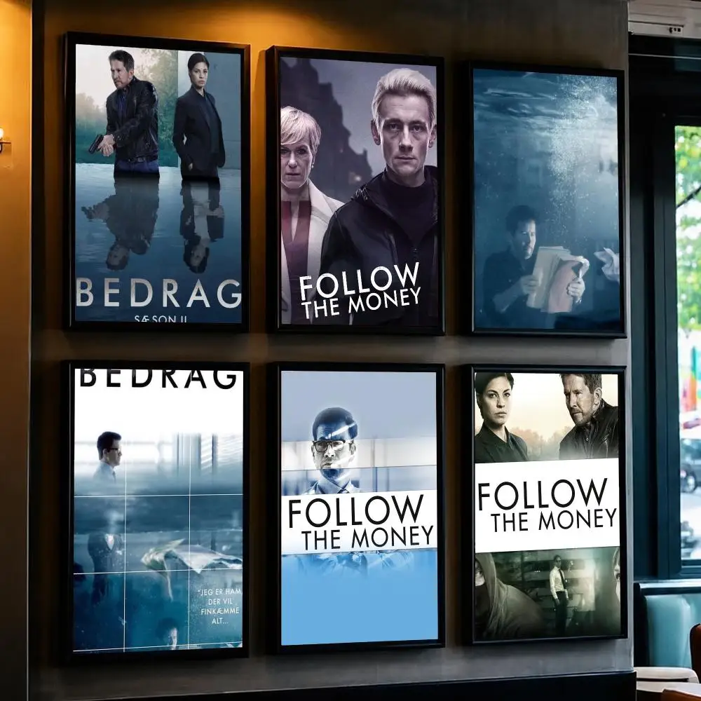 tv series F-Follow the Money-Y Poster Decorative Wall Art Sticker for Cafe Office Bedroom and Living Room