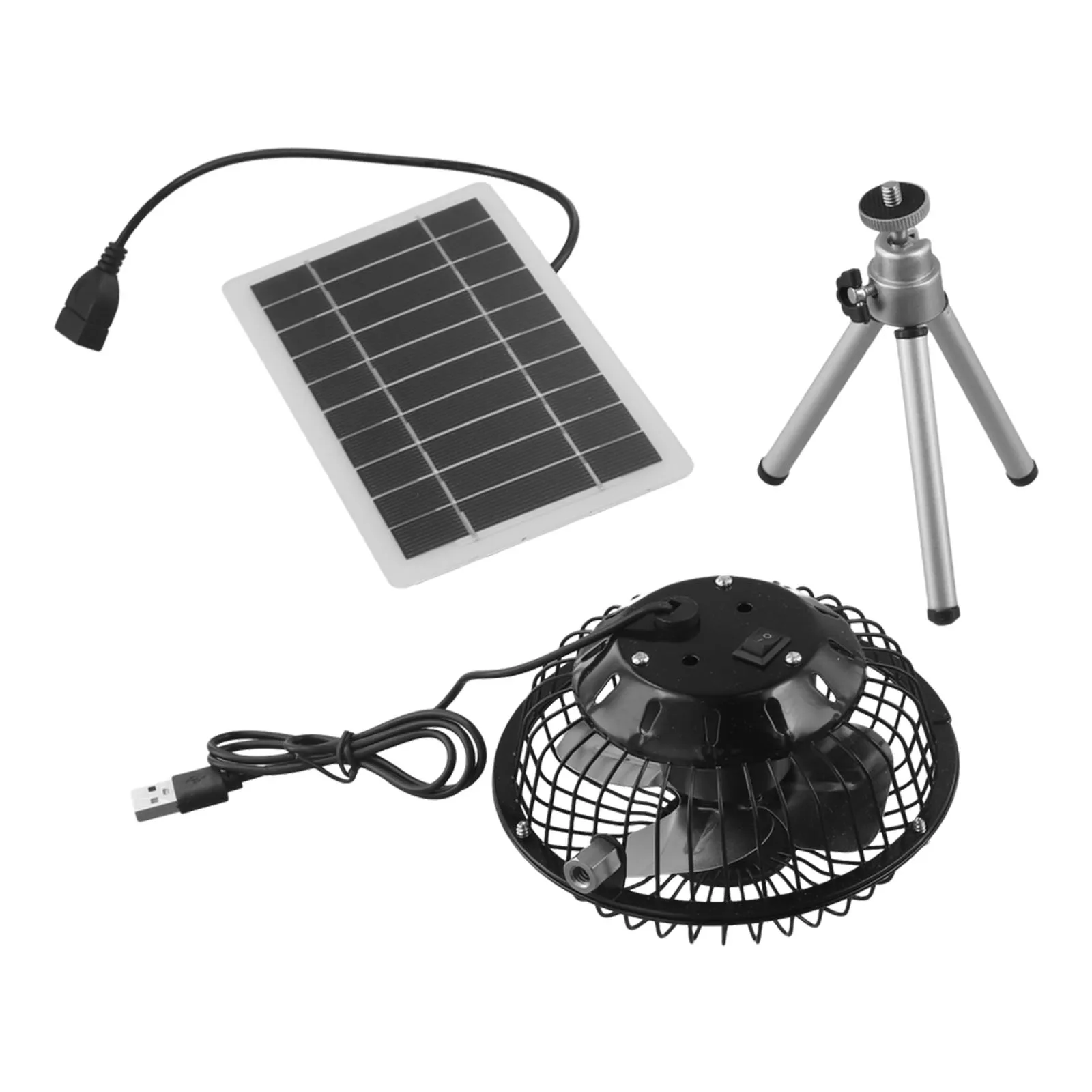 10W for mini Ventilator for Solar Panel Powered Fan 4 Inch Solar USB Air Extractor Powered Portable Travel Outdoor Camping Fan