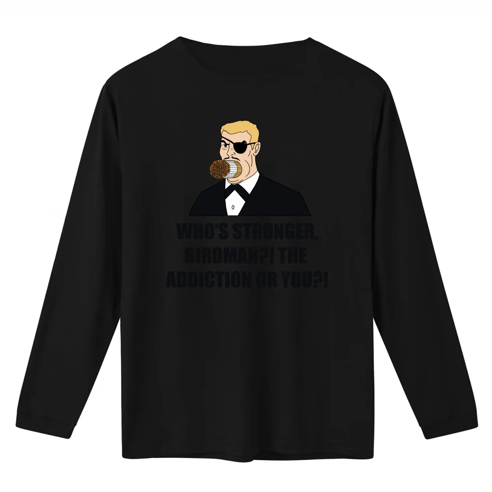 Who's Stronger Birdman?! T-Shirt Summer Casual Cotton Tee Oversized Streetwear Tops Vintage Graphic Print Unisex Men Women