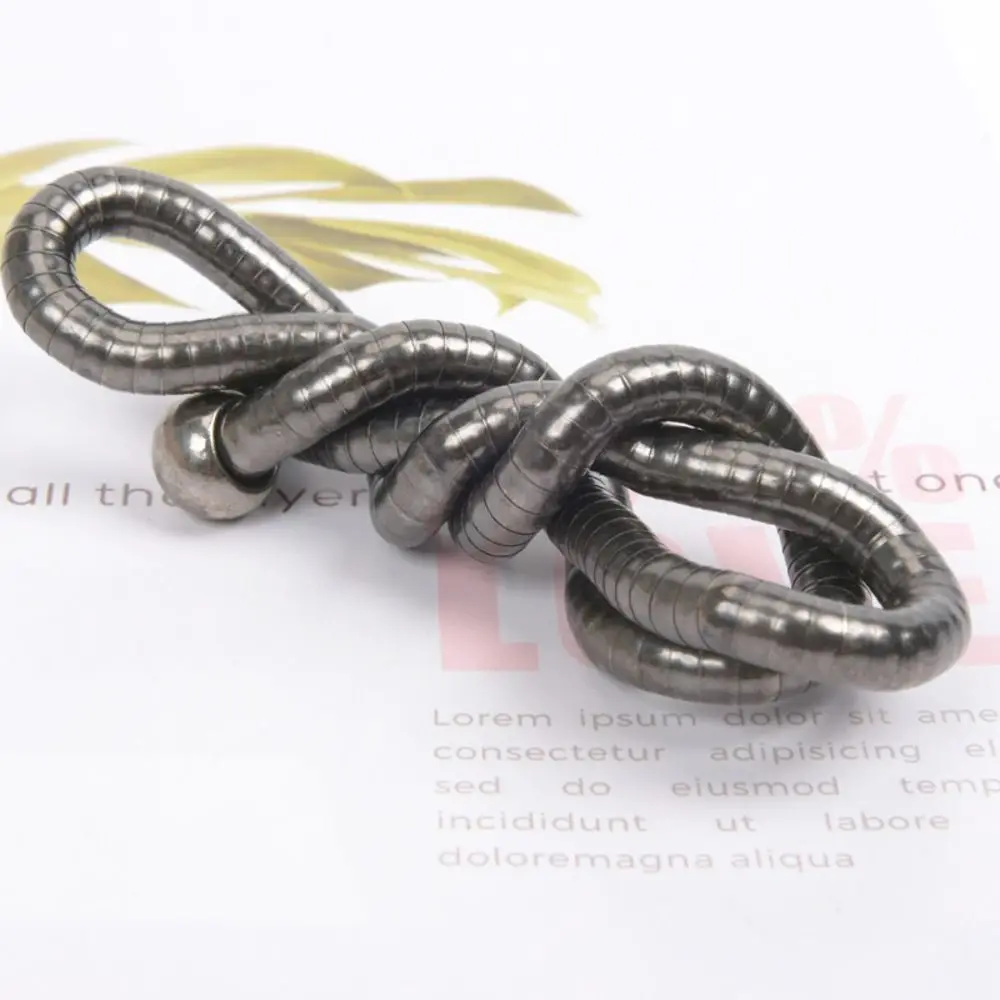 Creative Gift Alloy Bendable Snake Necklace Gold Color Silver Color Flexible Choker Punk Twistable Bracelet Jewelry Accessories