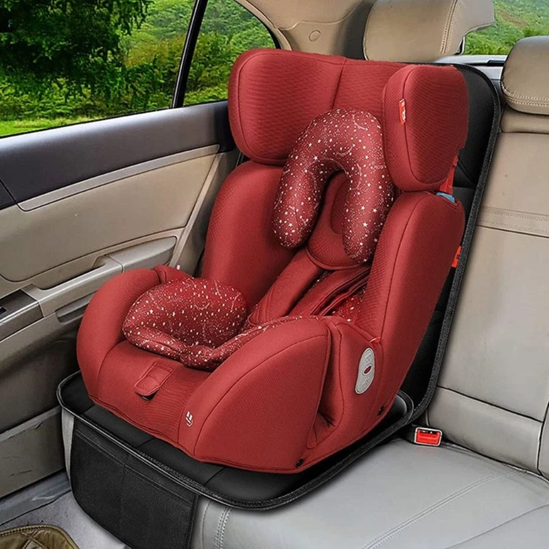 Oxford PU Leather Car Cover for Child Baby Kids Safety Cushion Dustproof Protectors Mat Waterproof 122x48cm D5QA