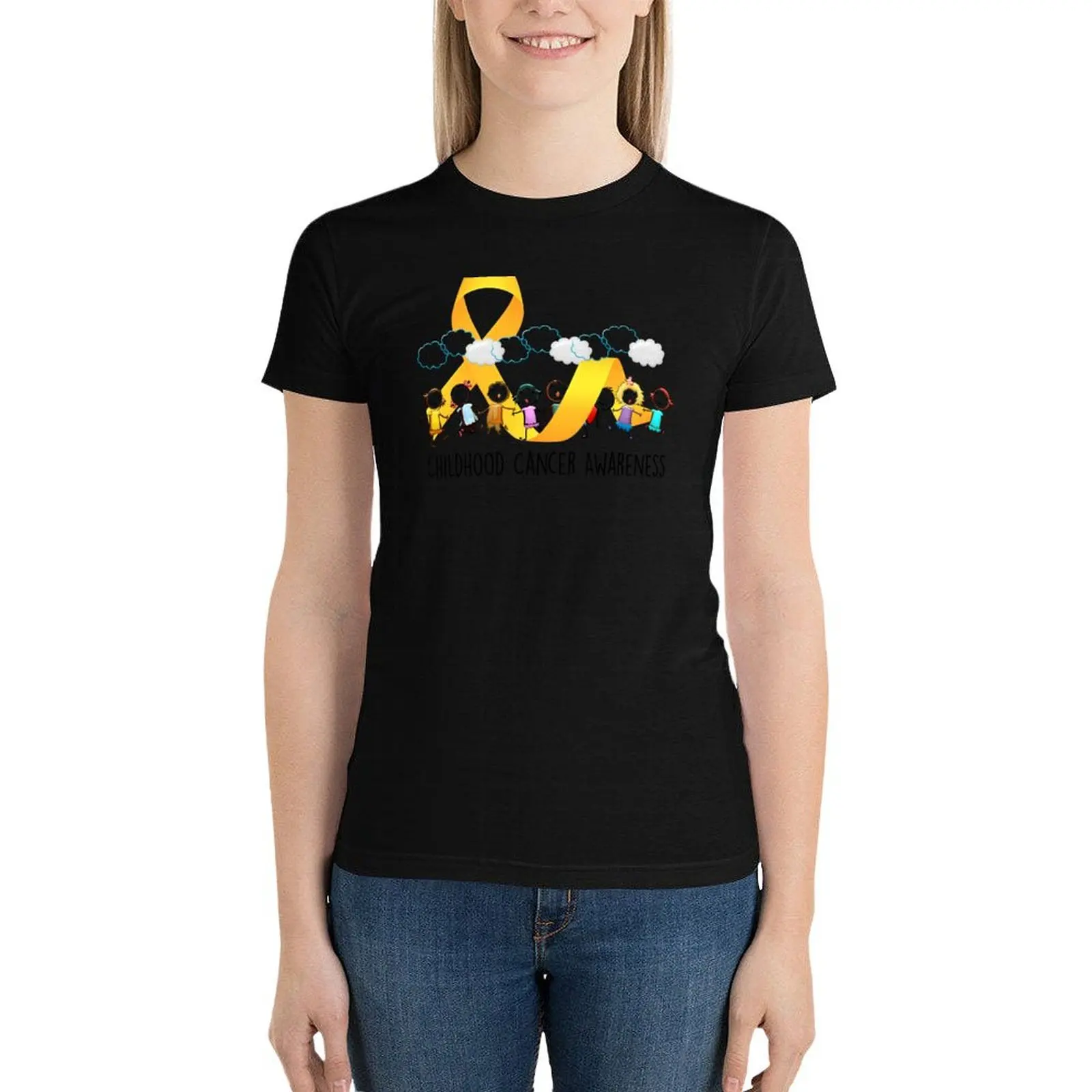 

Childhood Cancer Awareness Month - September T-Shirt summer top aesthetic clothes Aesthetic clothing Womens clothing