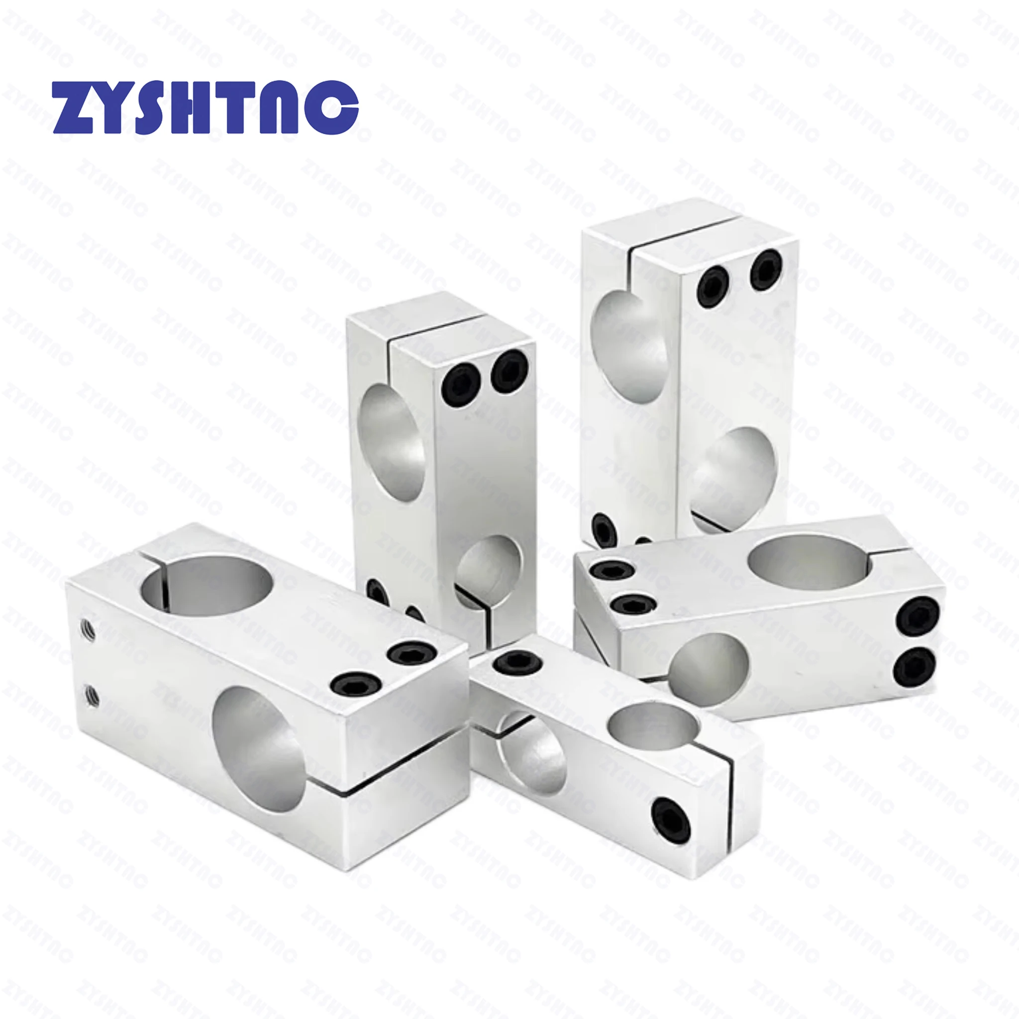 1pcs Aluminum Alloy Optical Axis Cross Block Steel Pipe Fixing Bracket Connecti Dia 6 8 10 12 14 15 16 17 18 20 22 25 In Stock image 4