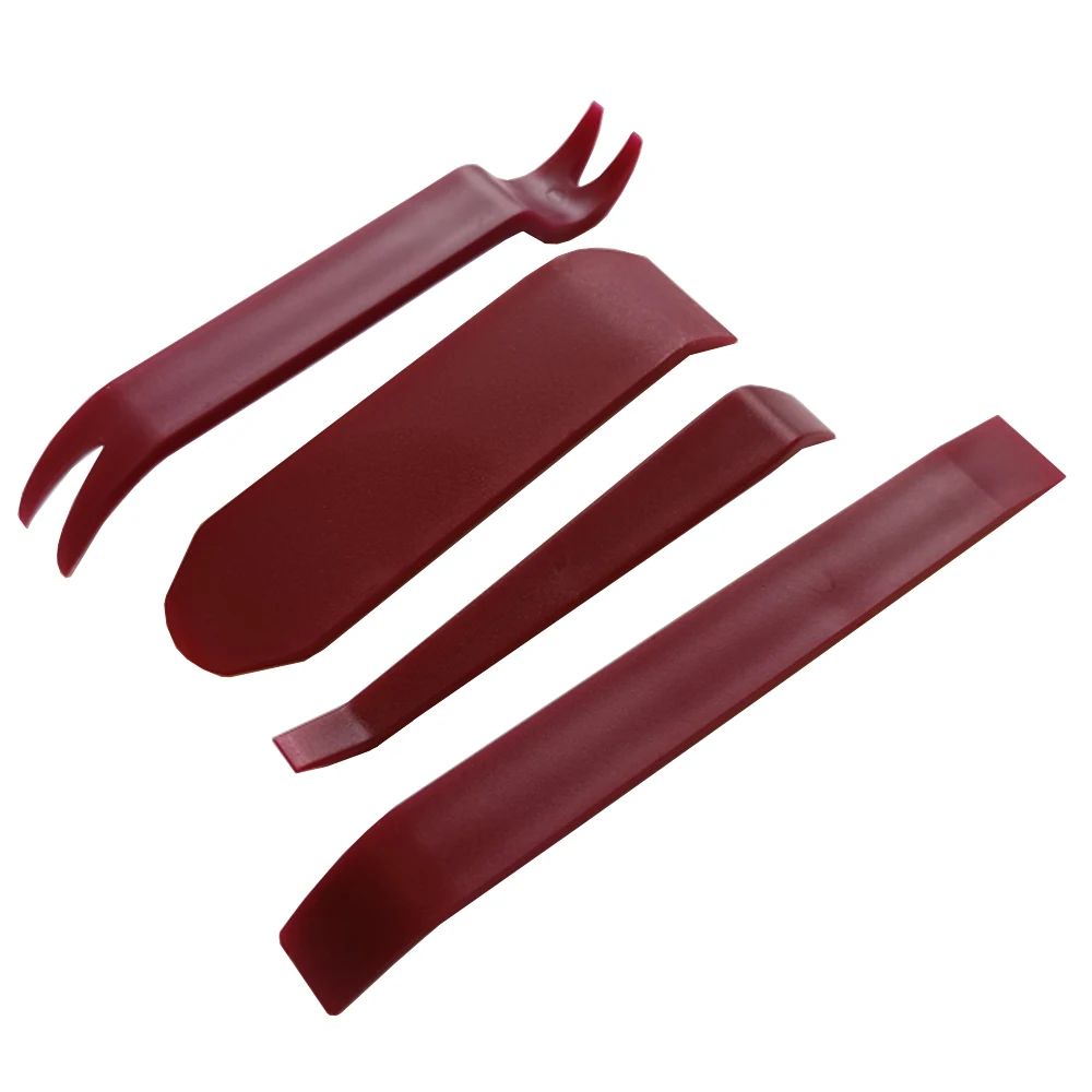 

4Pcs Car Buckle Screwdriver Audio Disassembly Tool Plastic Pry Bar Rubber Buckle Screwdriver Door Panel Disassembly Rocker
