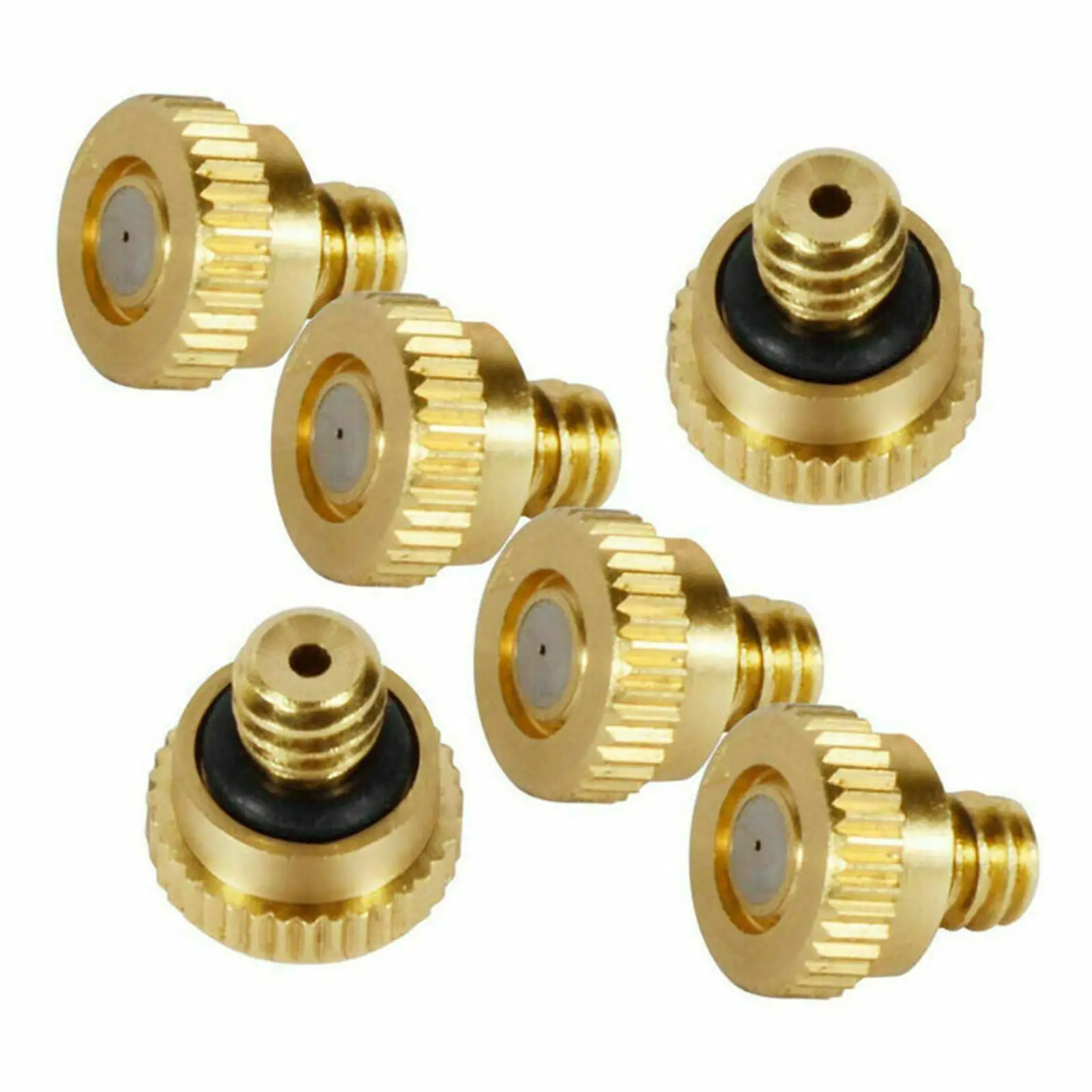 Leak Proof Brass Misting Nozzle Sprinkler Kit Micro Sprayer Fitting for Flower Nursery Patio Fog System