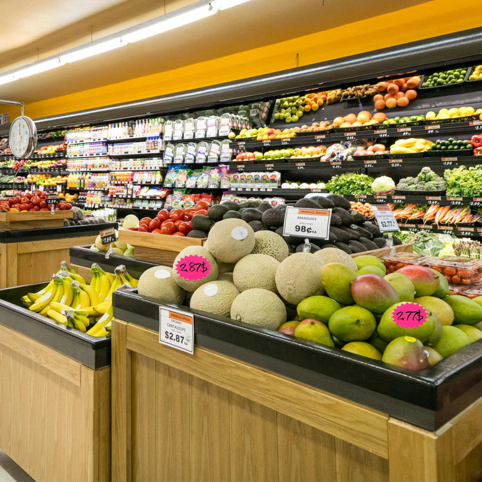 

100 Sheets Fluorescent Paper Price Tags Explosion Shape Creative Price Labels for Market Shops Supermarkets Display