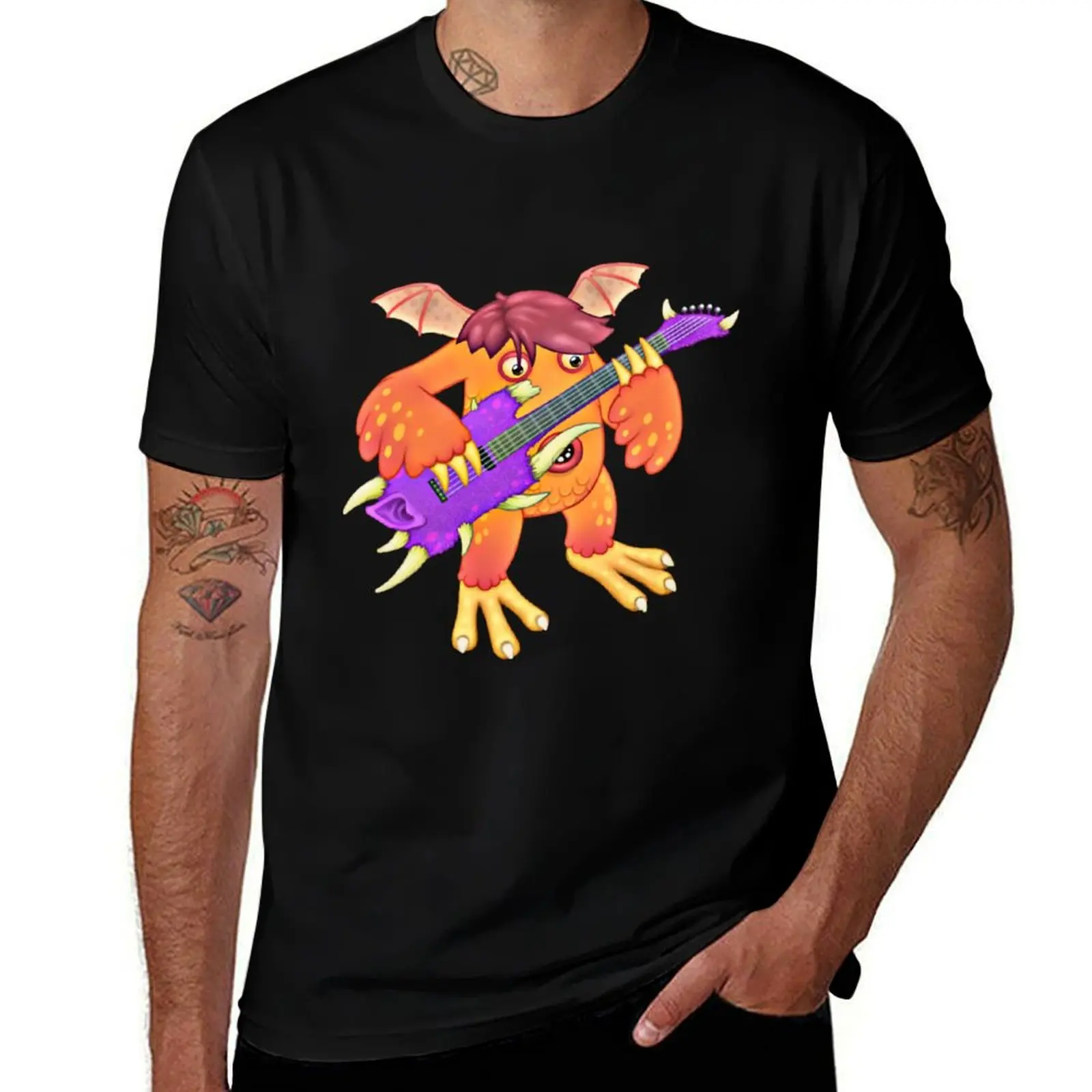

My Singing Monsters character Riff T-Shirt Basic All Season Solid T-Shirt