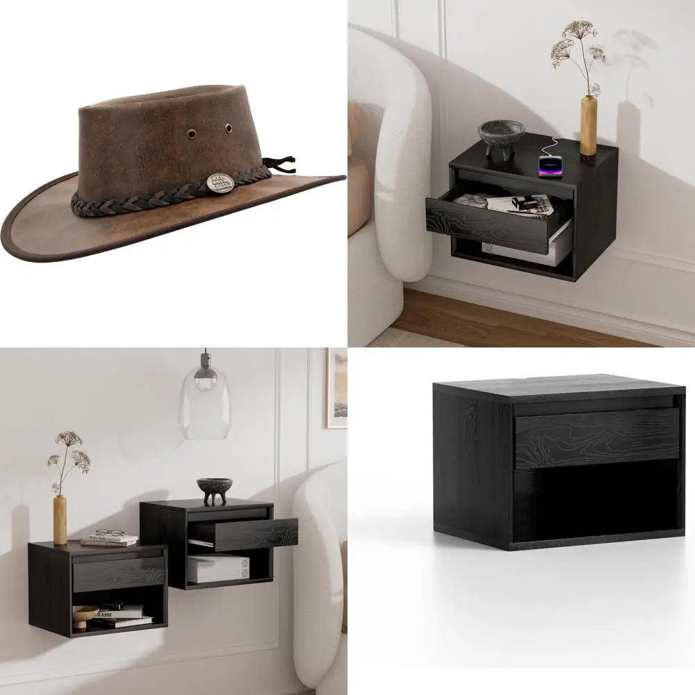 

Складная шляпа из австралийской кожи кенгуру с дорожной сумкой — двухцветный стиль Outback, сделано в Австралии