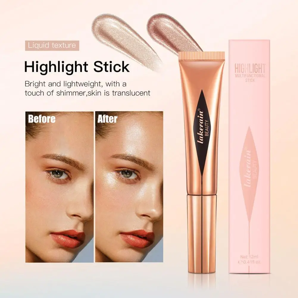 Natural Face Liquid Blusher Cream Cheek Eye Tint Peach Multi-use Stick Cheek Makeup Blush Brighten Contouring Cosmetic Makeup