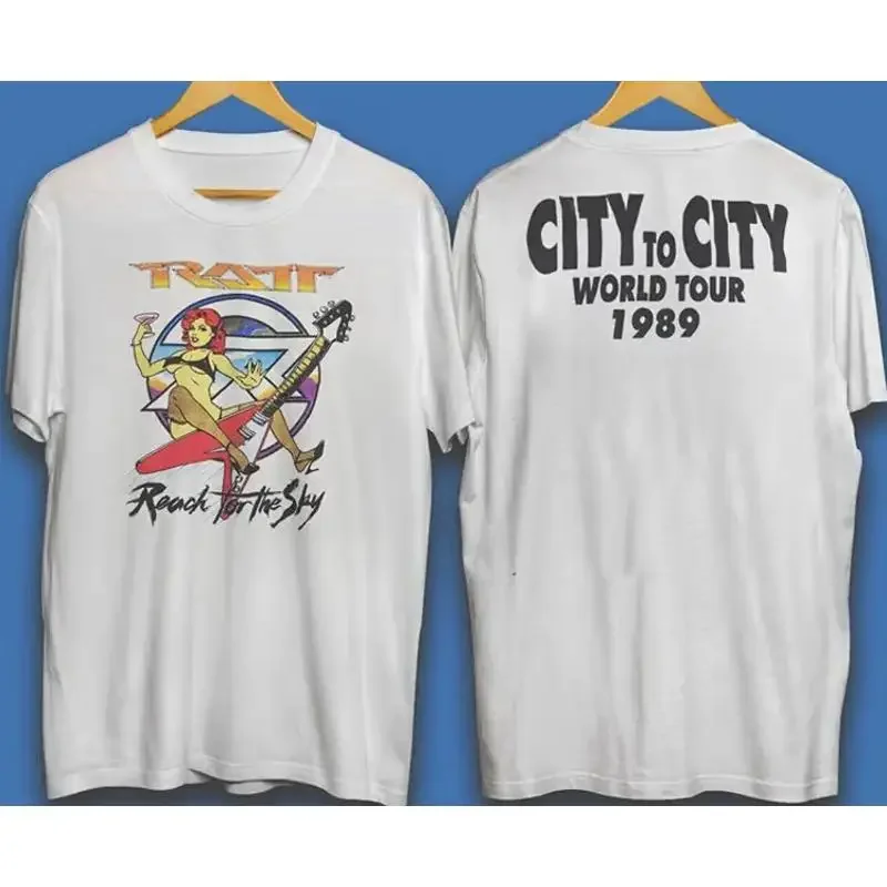 80er Jahre 1989 Ratt City To Tour T-Shirt für Fans in allen Größen