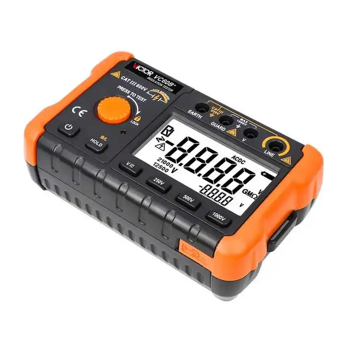 

New products VC60B+ Digital Insulation Resistance Tester Digital Megohmmeter 250V/500V/1000V