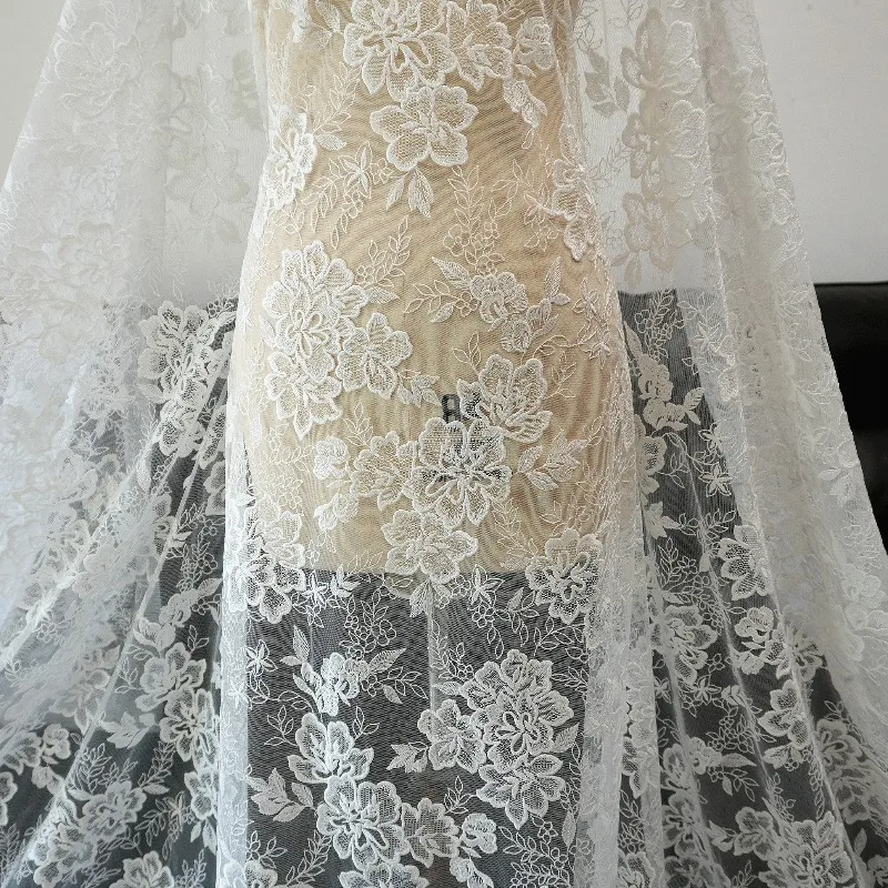 New high-end laser lace cheongsam dress, wedding headdress, background decoration, DIY accessories and accessories