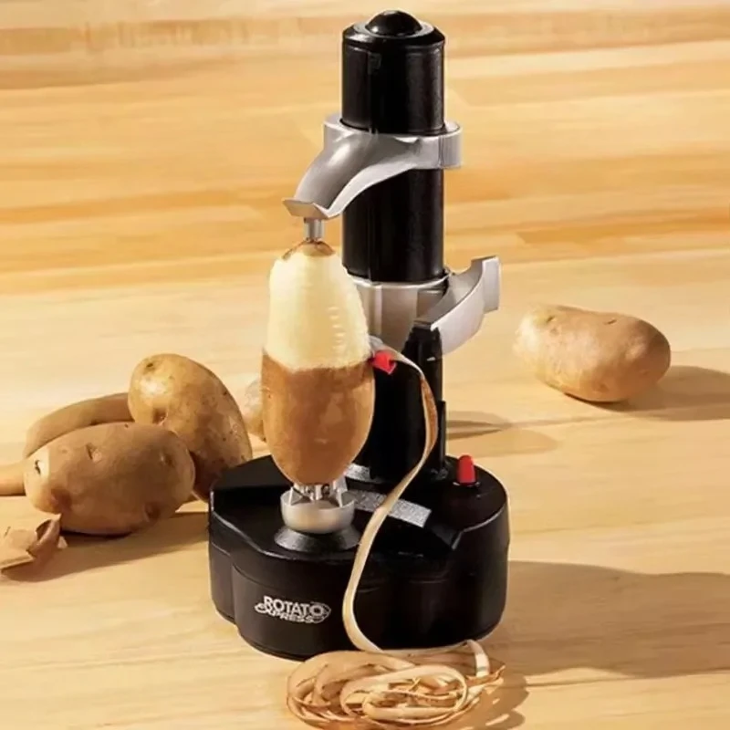 1 PC New Spiral Cutter Slicer Fruit Potato Peeling Automatic Operated hine with r Eu Plug