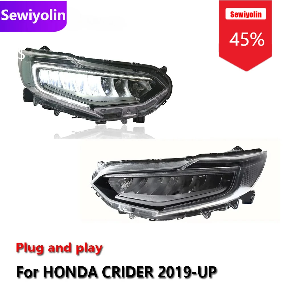 

Car DRL LED Headlight Assemblies For HONDA CRIDER 2019-UP Fog DRL Brake Turn Signal Lamp Plug And Play