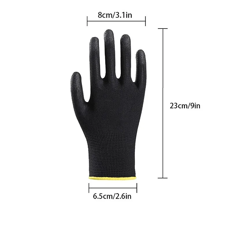 3 Pairs Electric Shock Safety Protective Gloves Pu Electrician Work Anti-static Gloves Protective Tools Insulation