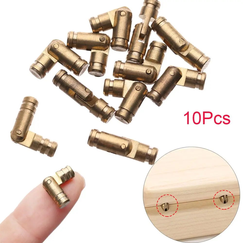 Mini Soft Close Connector Pure Copper Invisible Wine Wooden Case Hinges Jewelry Box Supplies Barrel Hinge Furniture Hardware