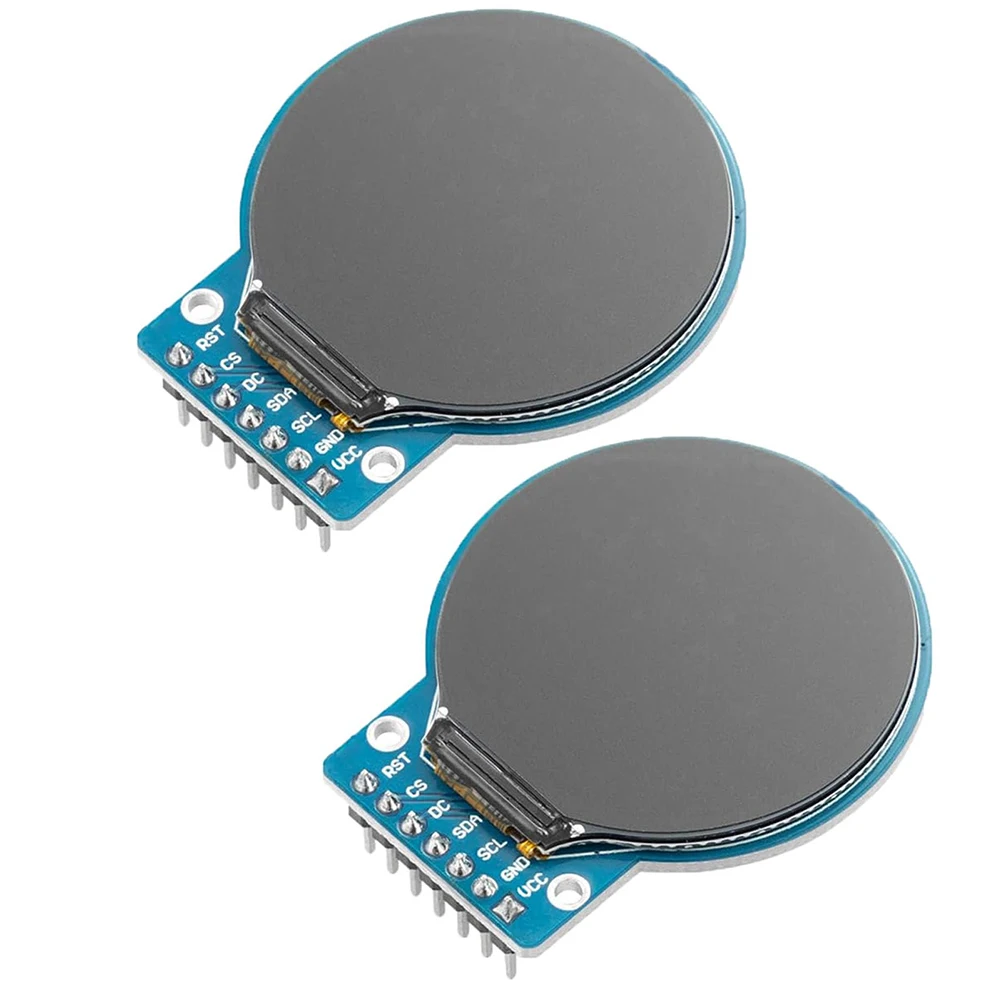 2PCS 1.28 Inch Circular For TFT Screen Driver Chip For GC9A01 For IPS Full Viewing Angle For Arduino 240 X 240 Display Module