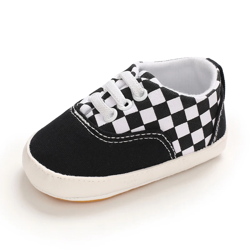 2025 neue Baby Leinwand Turnschuhe Anti-slip Weiche Plaid Baby Junge Mädchen Schuhe Neugeborene Erste Wanderer Infant Baby unisex Casual Schuhe – Detail 9