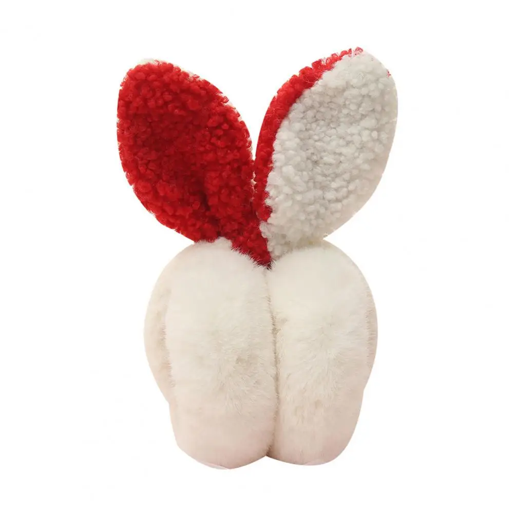 Cache-oreilles pliants réglables pour femmes et filles, cache-oreilles en peluche, décor oreilles de lapin mignon, hiver