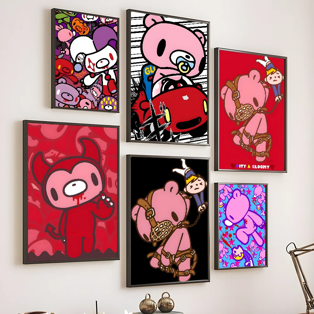 Japanese Trendy Art G-Gloomy B-Bear Poster Home Living Room Wall Room Bed Bedroom Home Decoration