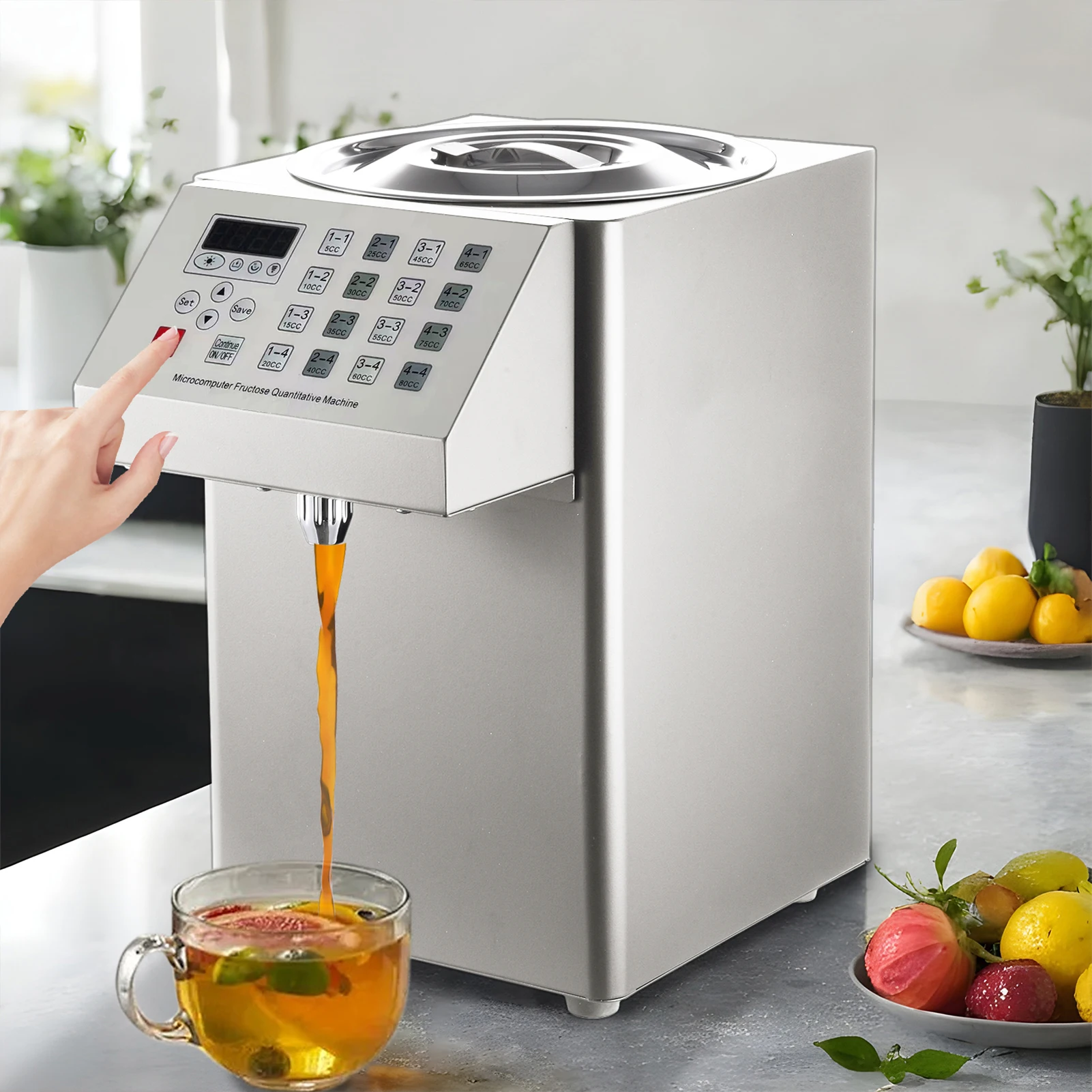 

Automatic Fructose Dispenser Electric, Quantitative Syrup Pump – Sugar Dispenser for Bubble Tea Coffee Shop & Home Use