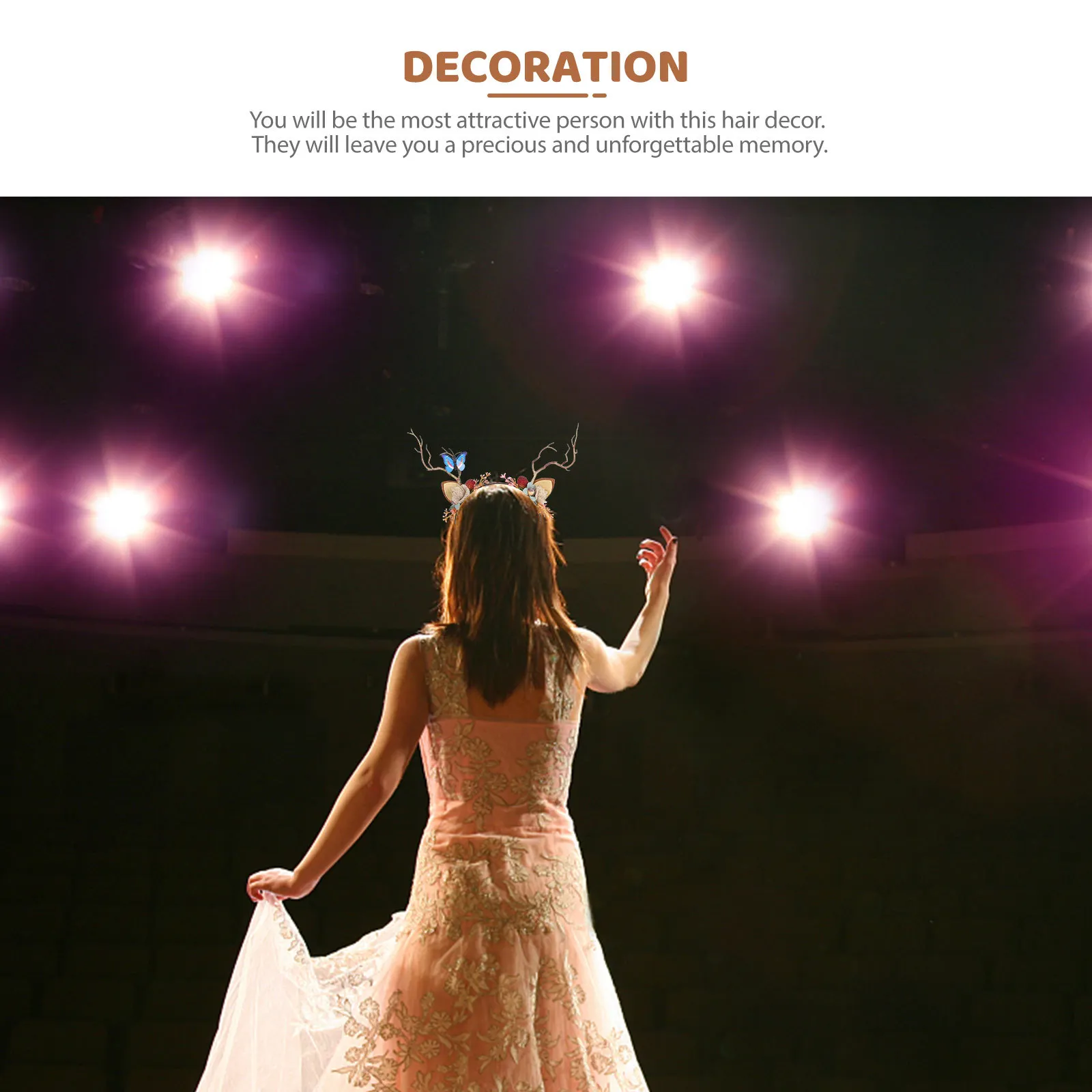 

1Pcs Christmas Reindeer Hairband Antler Branches Berries Headwear Decorative Xmas Party Hair Hoop Holiday Accessory