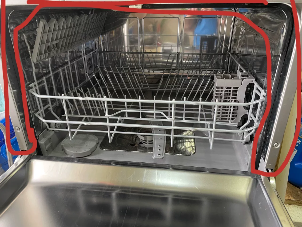 Dishwasher bowl basket buckle bracket complete set 10006365 accessories knife fork basket plastic fixed hook support buckle
