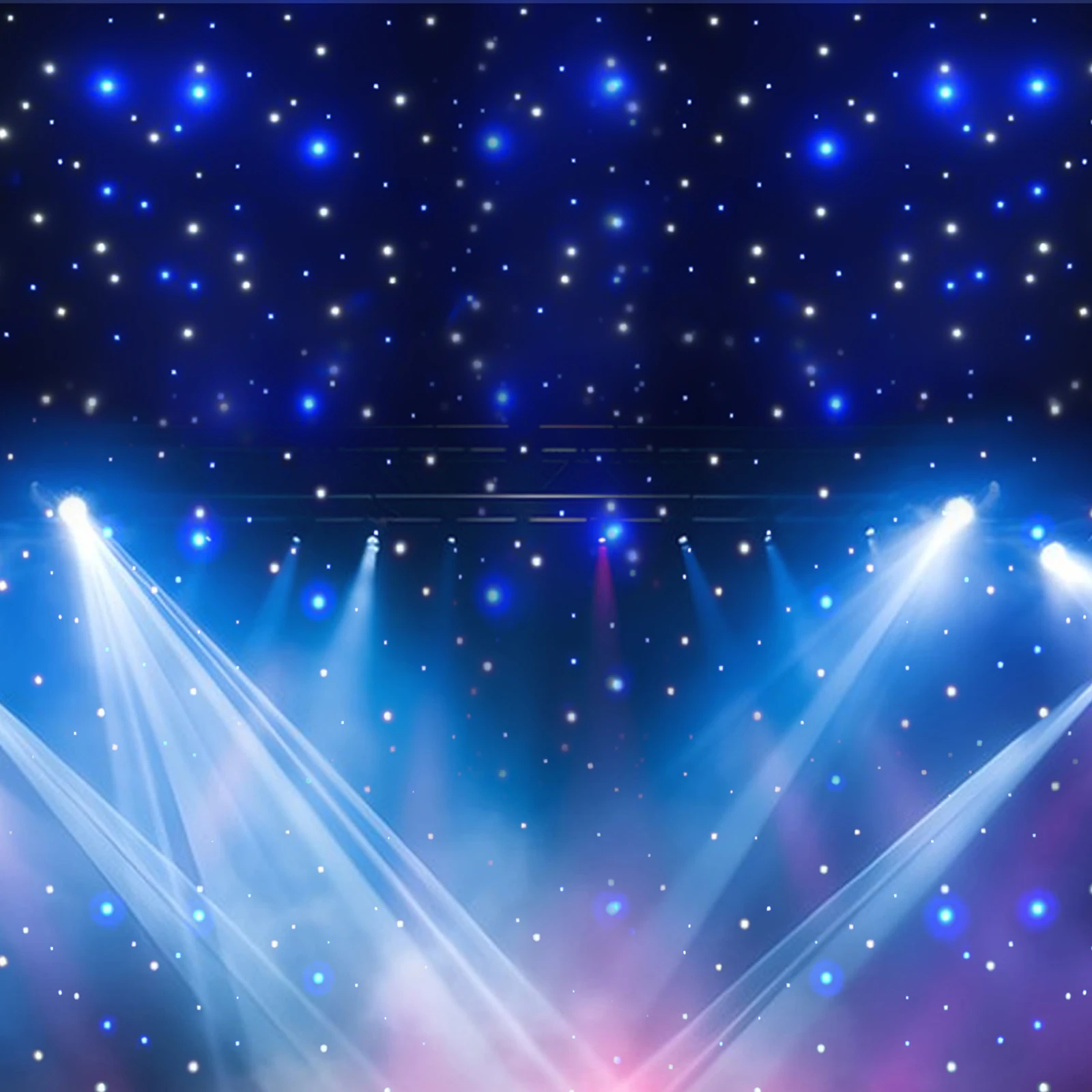 LED Starlight Stage Backdrop LED Star Curtain Background Velvet LED Backdrop w/Remote Controller DMX512 for Wedding Party 6x3M