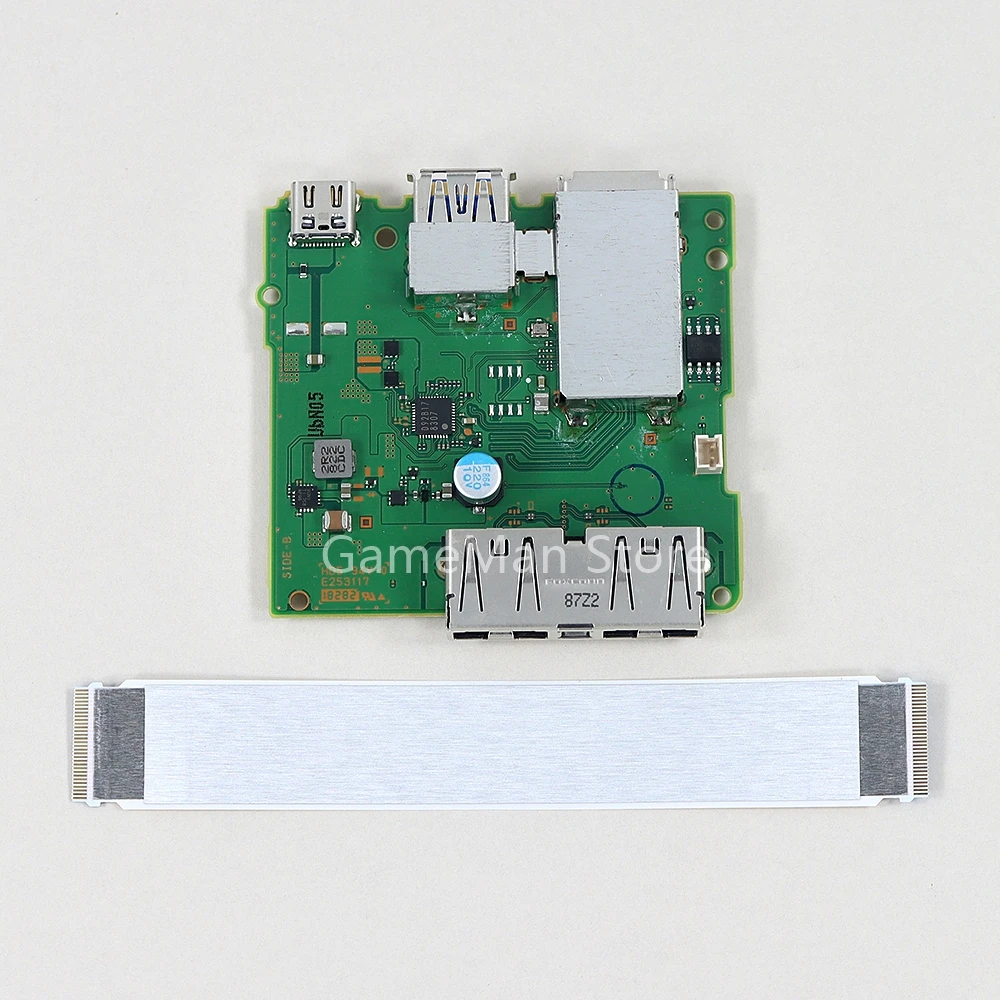 1 세트 TV Dock HDMI 호환 마더 보드 NS Nintend 스위치 도킹 포트 소켓 커넥터 케이블이있는 PCB 보드 충전