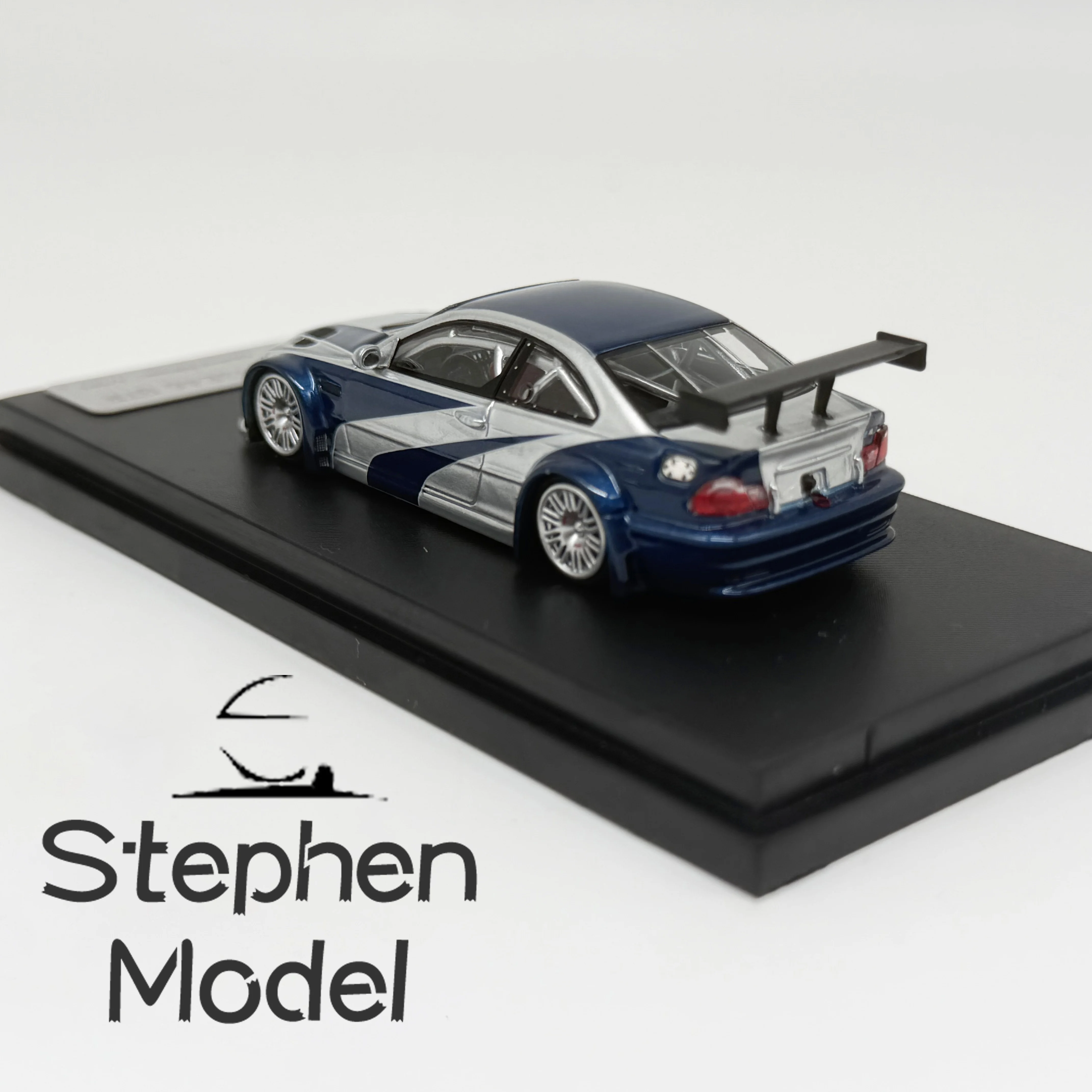 سيارة موديل SW x Ghost Player 1:64 M3 E46 GTR NFS Diecast #6