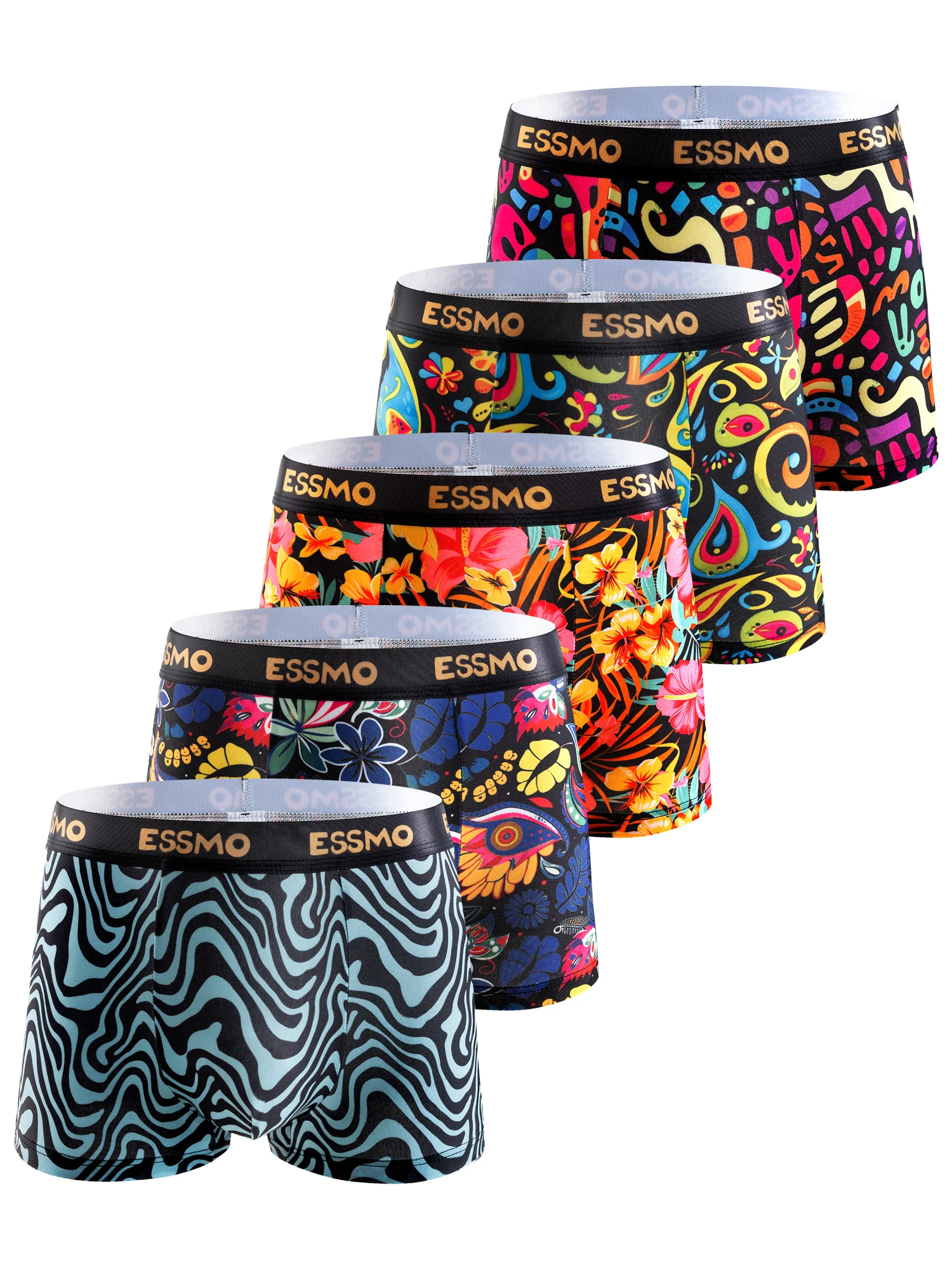 

5 шт., высококачественное популярное нижнее белье с плоским углом, тонкое мужское стильное белье