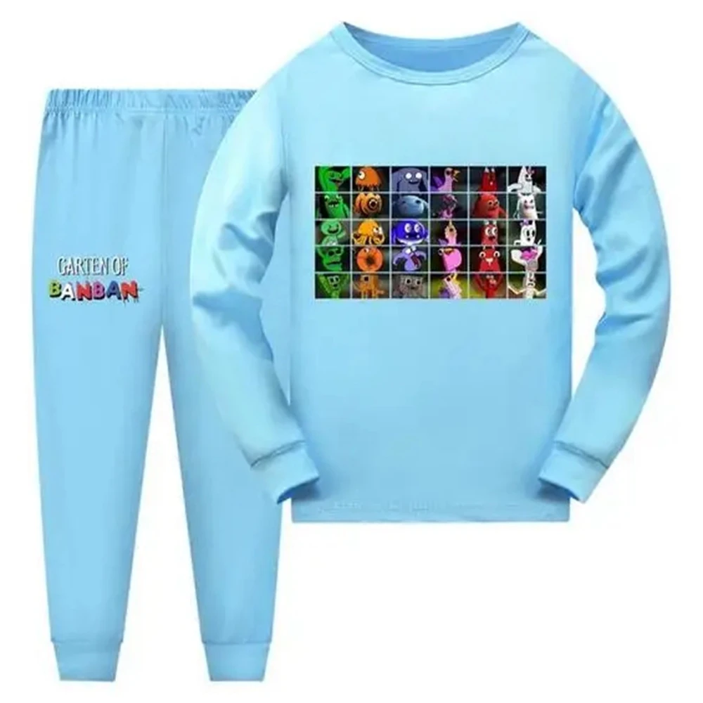 New Boys Girls Long Sleeve Pajamas Sets Garden of Banban Pyjamas Suits Children's Sleepwear Teenager Homewear Pijamas