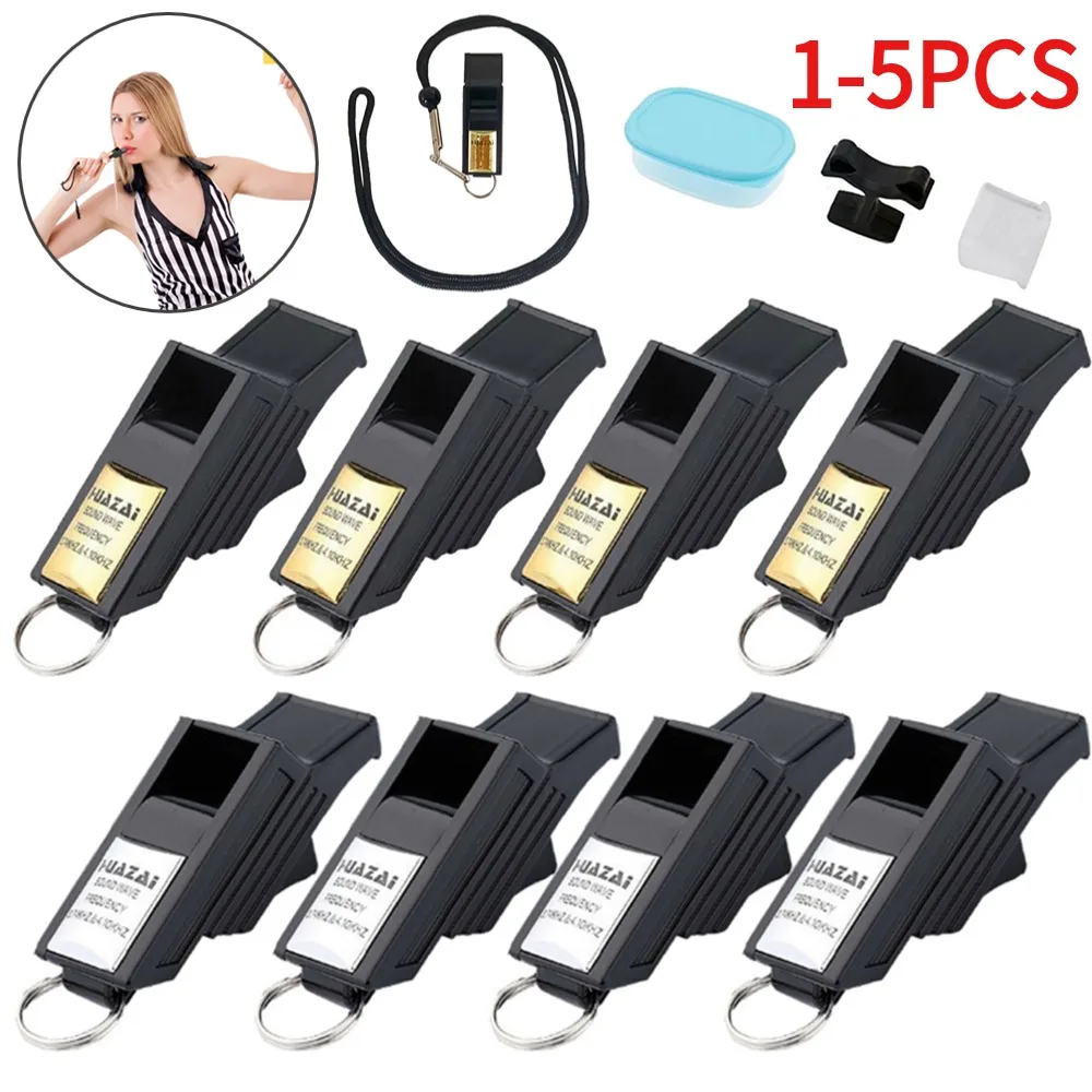 1-5PCS Football Sports Training Referee Whistles Camping Survival Emergency Whistles for Basketball Volleyball Teacher Whistles