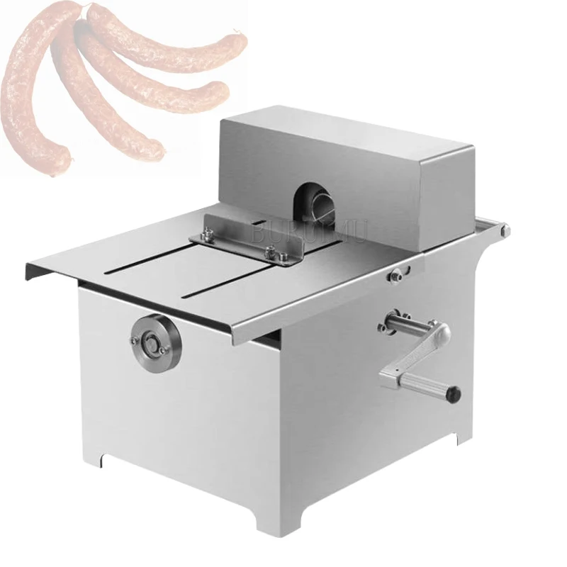 

Sausage Tying Machine Manual Portable Linker Knot Machine Stainless Steel Hot Dog Binding Tools Wire Tying and Sectioning Maker