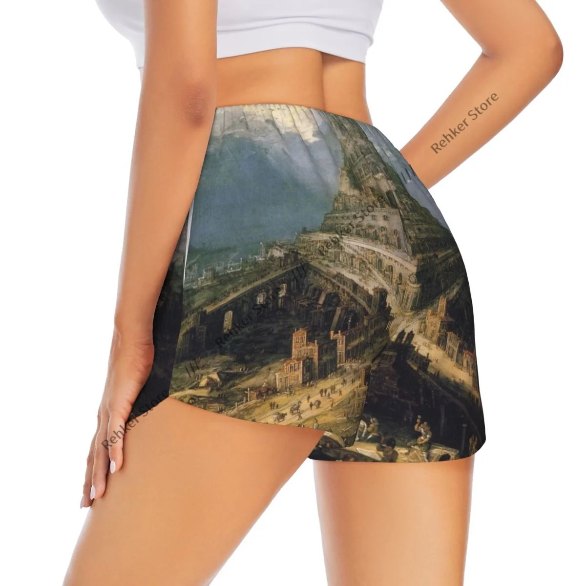 

Женские спортивные шорты Tower Of Babel Nimrod для бега, йоги, фитнеса, быстросохнущие тренировочные шорты для бадминтона с карманом