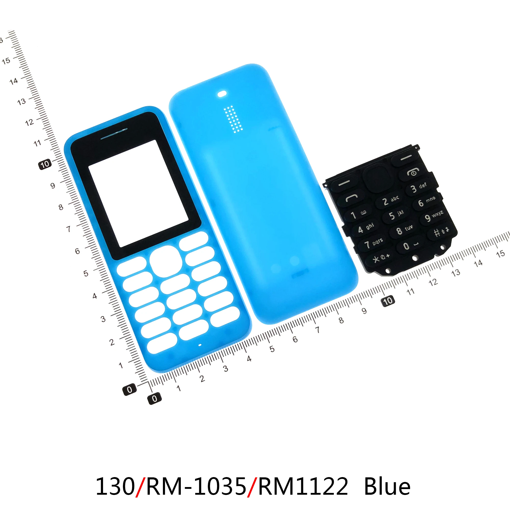 2017 For Nokia 130 TA-1017 Mobile Phone Housing 130 DS RM-1035 Rm1122 Case battery Back door Keyboard Full Complete Facing