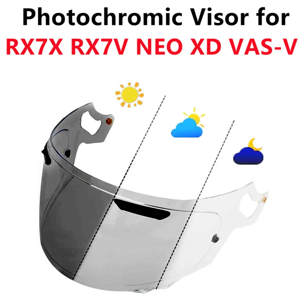 

Photochromic Shield for Rx7x Helmet Visor RX-7V NEO XD VAS-V RX-7X Anti-UV Viseira Capacete Helmet Parts