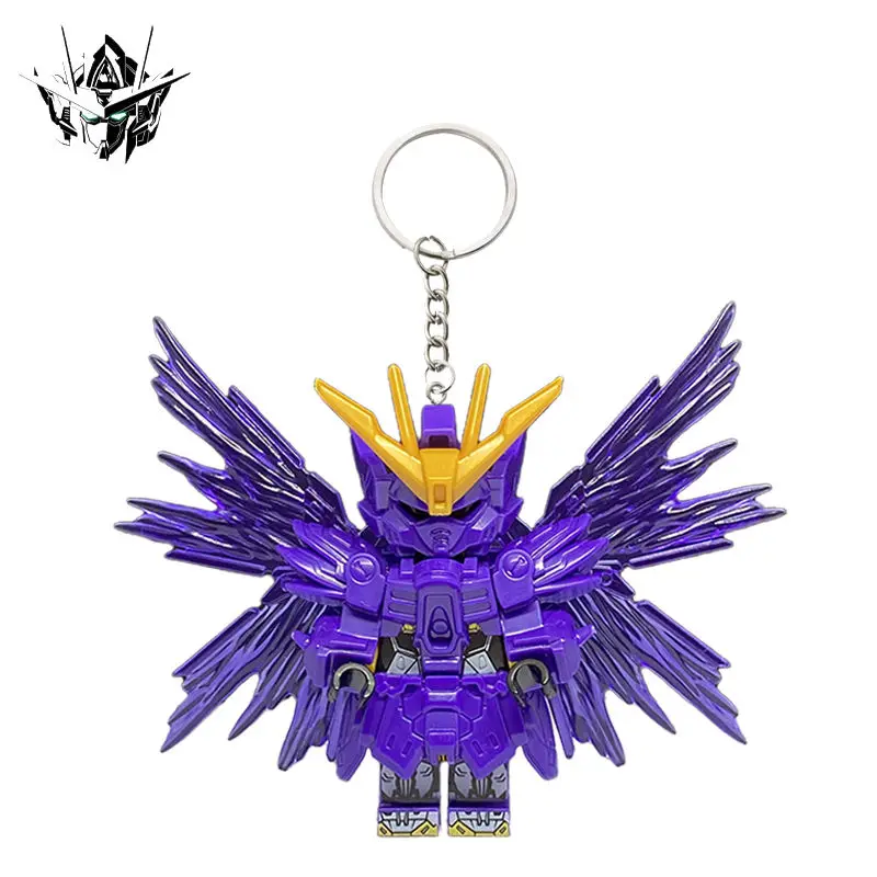 بانداي أنيمي جاندام بنة مفتاح سلسلة ميكا جاندام مفتاح قلادة الملحقات شنقا حقيبة مدرسية الصبي هدية عصرية باردة