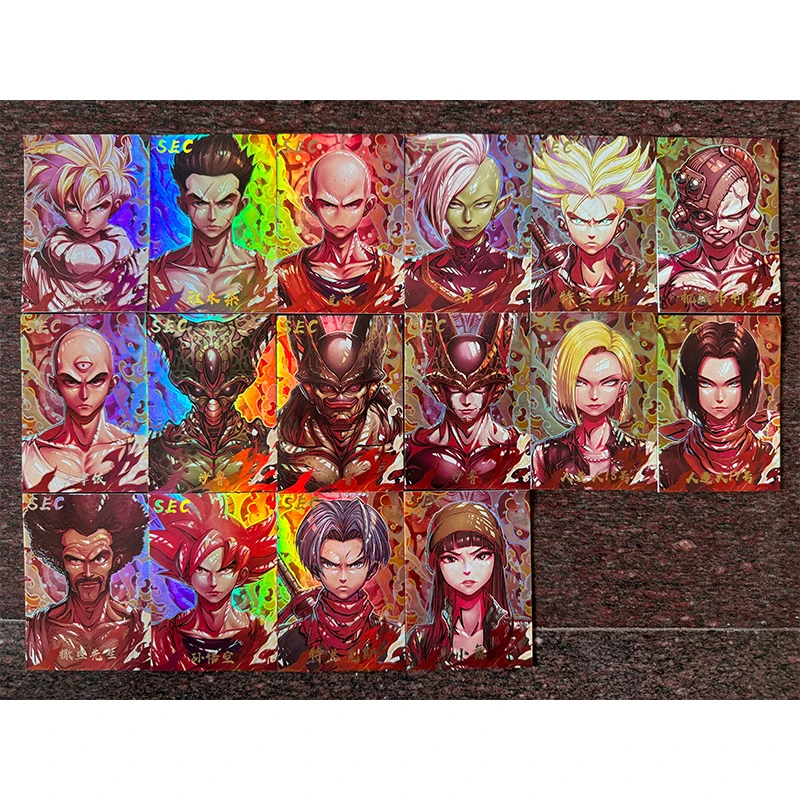 New Dragon Ball XR SEC QR card Son Goku Vegeta IV Yamcha Gotenks Trunks Broli Game Collection Birthday Christmas toys and gifts