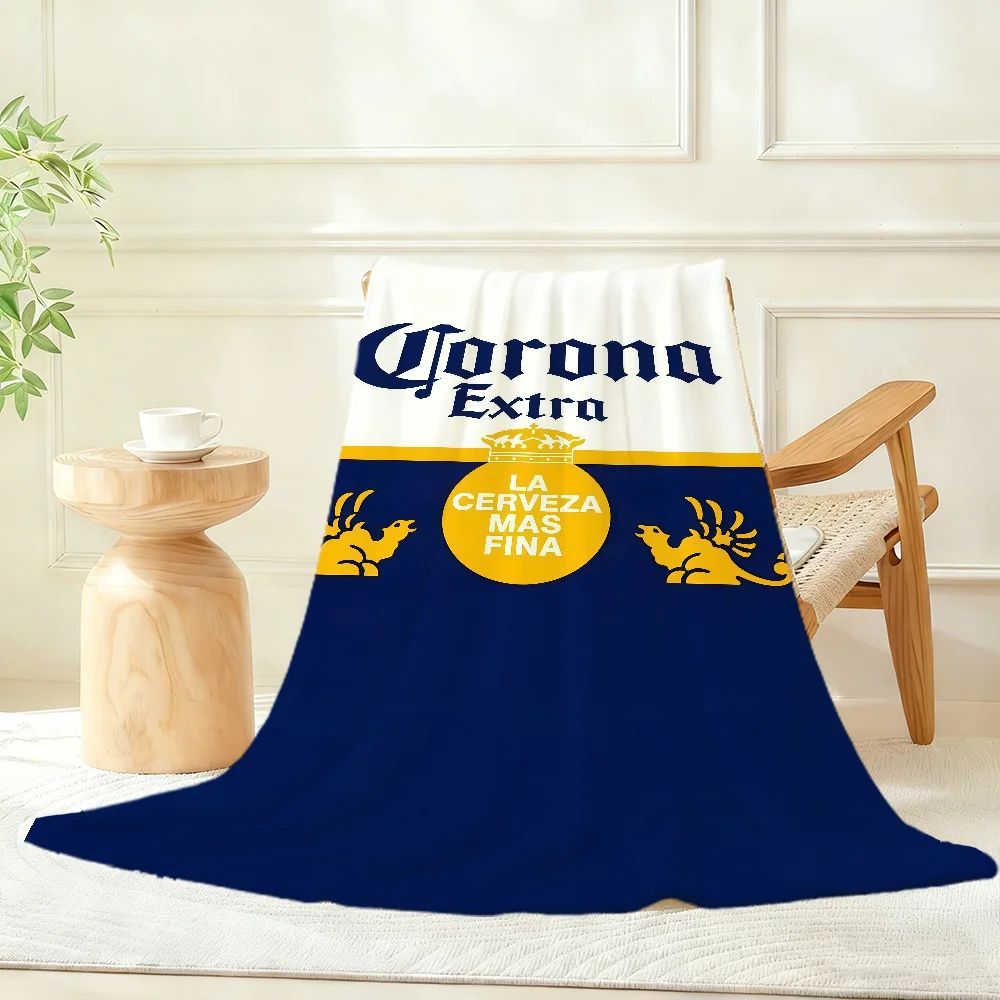 C-Corona Logo E-Extra-A Blanket Throw Super Cosy Plush Living Room Sofa Couch Childish Birthday Gifts