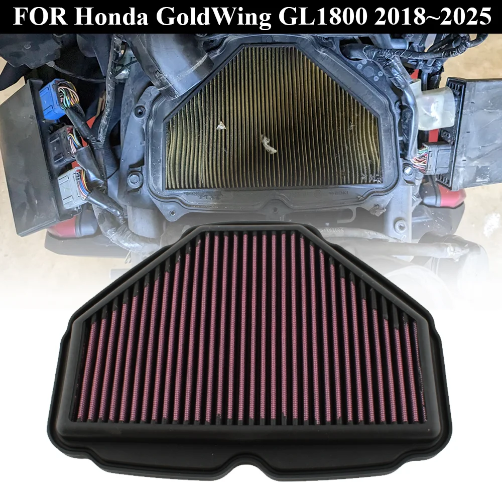 

Motorcycle Engine Air Filter High Performance For Honda GL1800 Gold Wing Goldwing GL 1800 2018~2024 2025 HA-1818